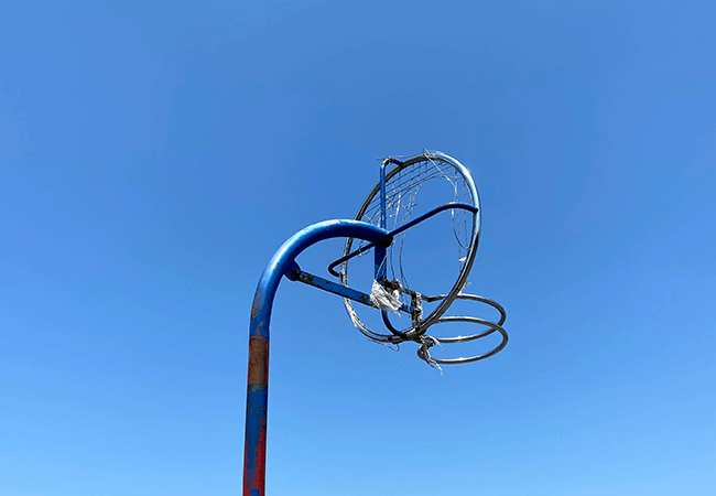 豊平川緑地バスケット