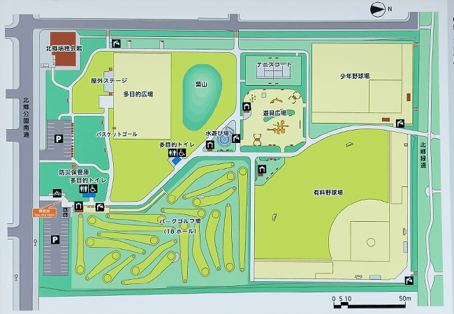北郷公園全体図