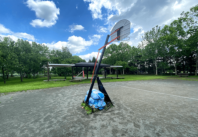 手稲稲積公園バスケットゴール